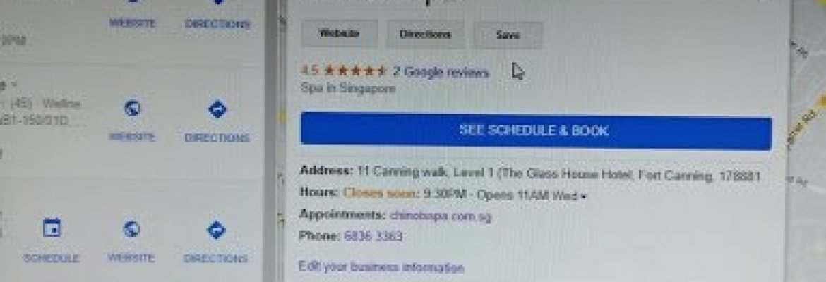 Chinois Spa (Hotel Fort Canning)